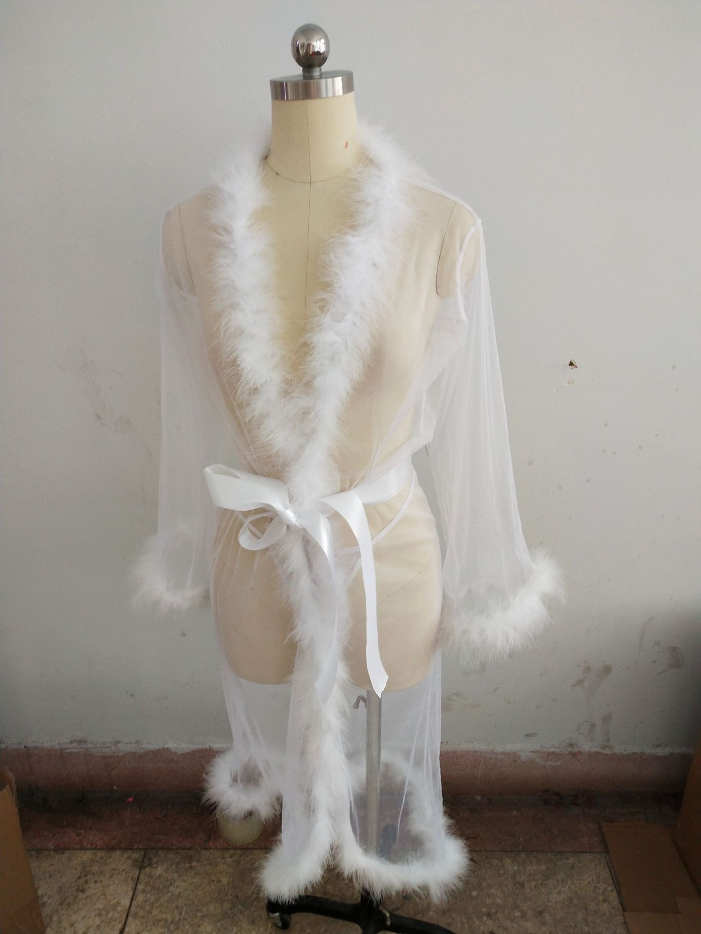 Women's Nylon Lingerie Long Skirt