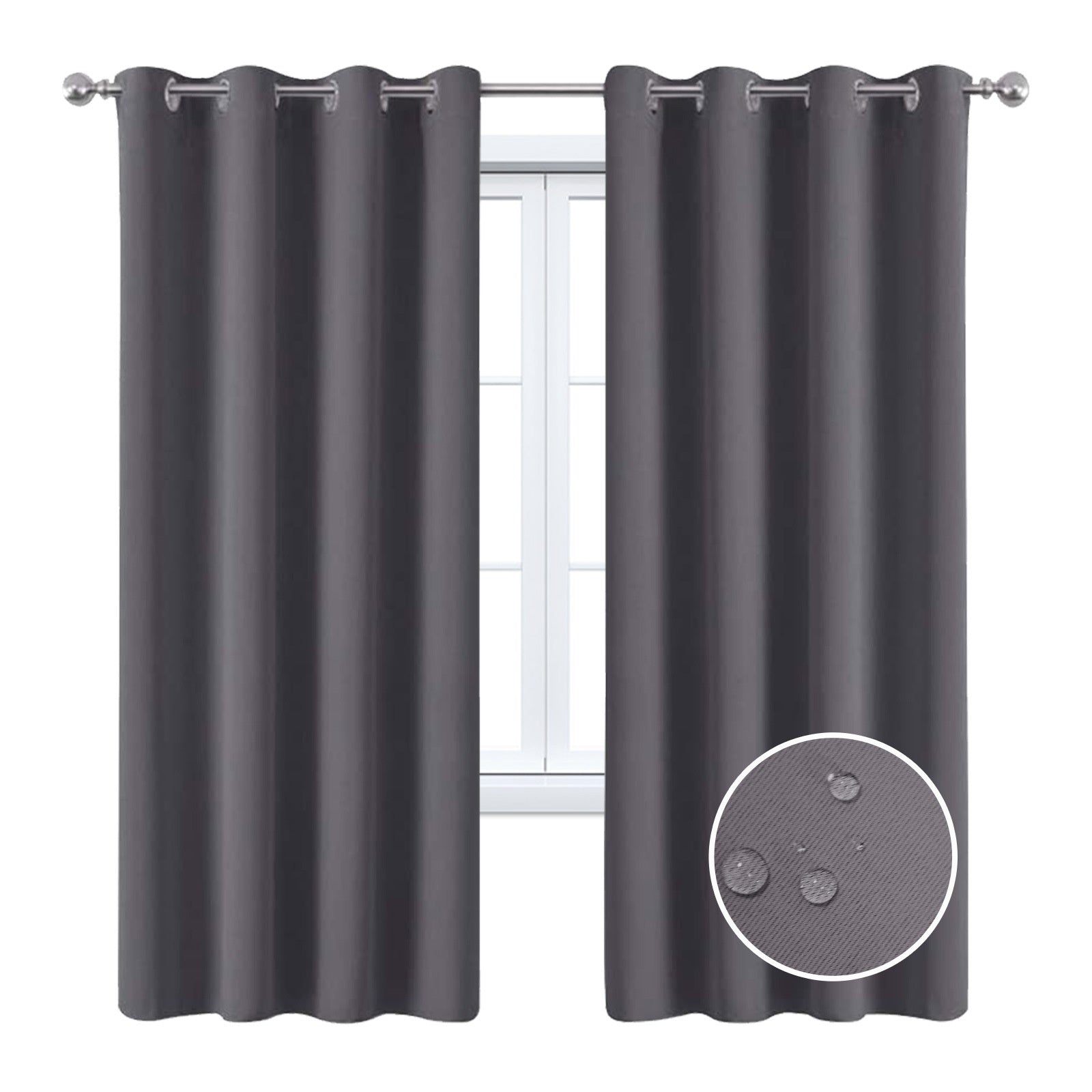 Full Blackout Curtain With Black Lining