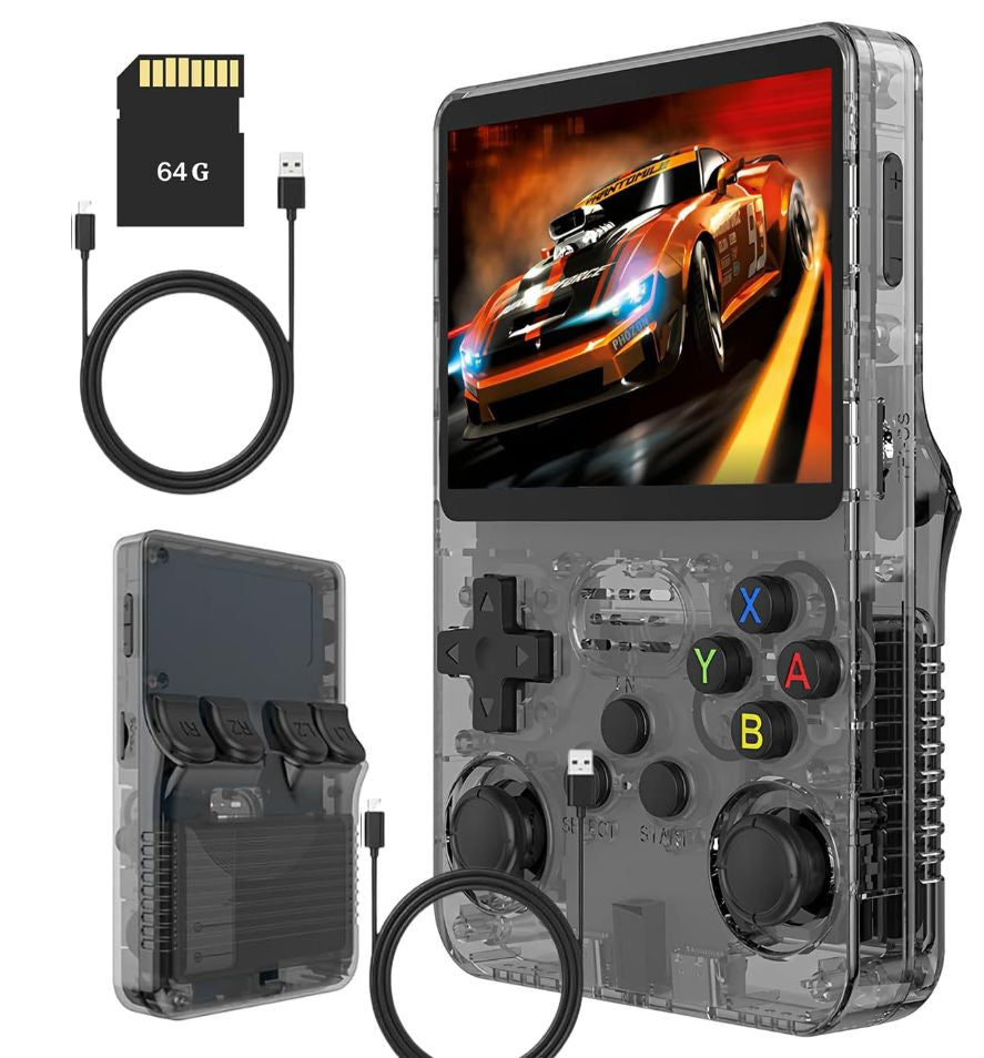 Handheld Game Console 64GB, Built-in 15,000 Games, Retro Portable Arcade