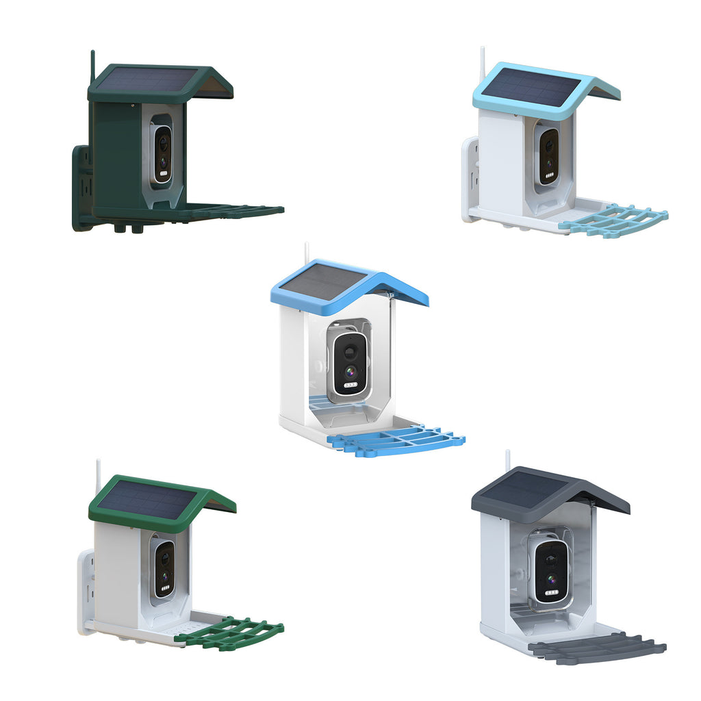 Smart Bird Feeder with Camera – 2K HD Solar Powered Birdhouse with AI Bird ID