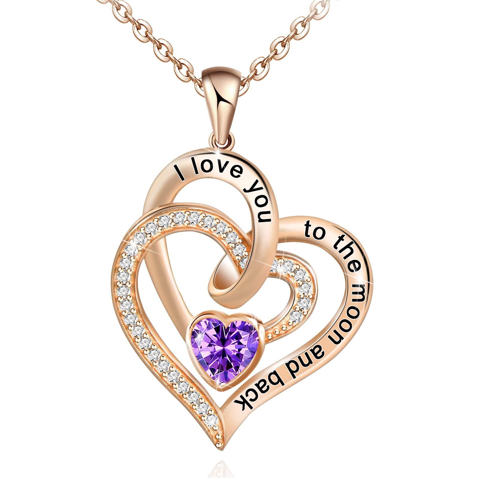 Anniversary Necklace for Wife - Sterling Silver Gift for Girlfriend, Mom, Daughter