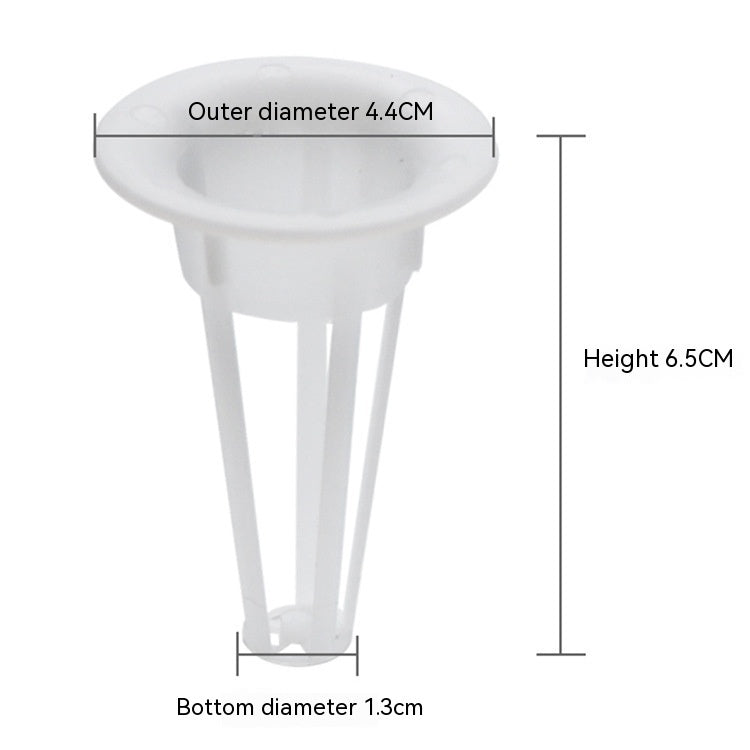 White growing basket with dimensions for easy hydroponic gardening by Sheila Merchandise
