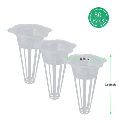 Sheila Merchandise growing basket set for easy hydroponic gardening with dimensions and 50 pack