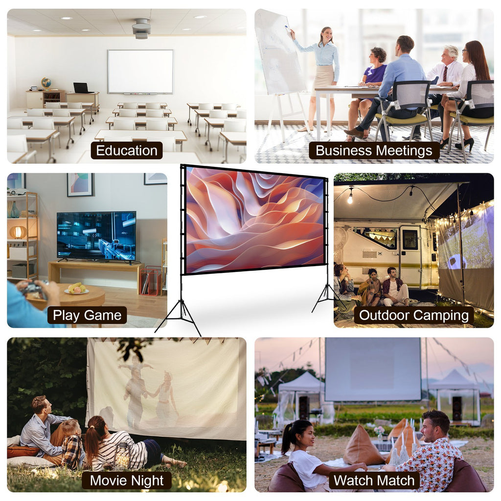 Projector Screen With Stand