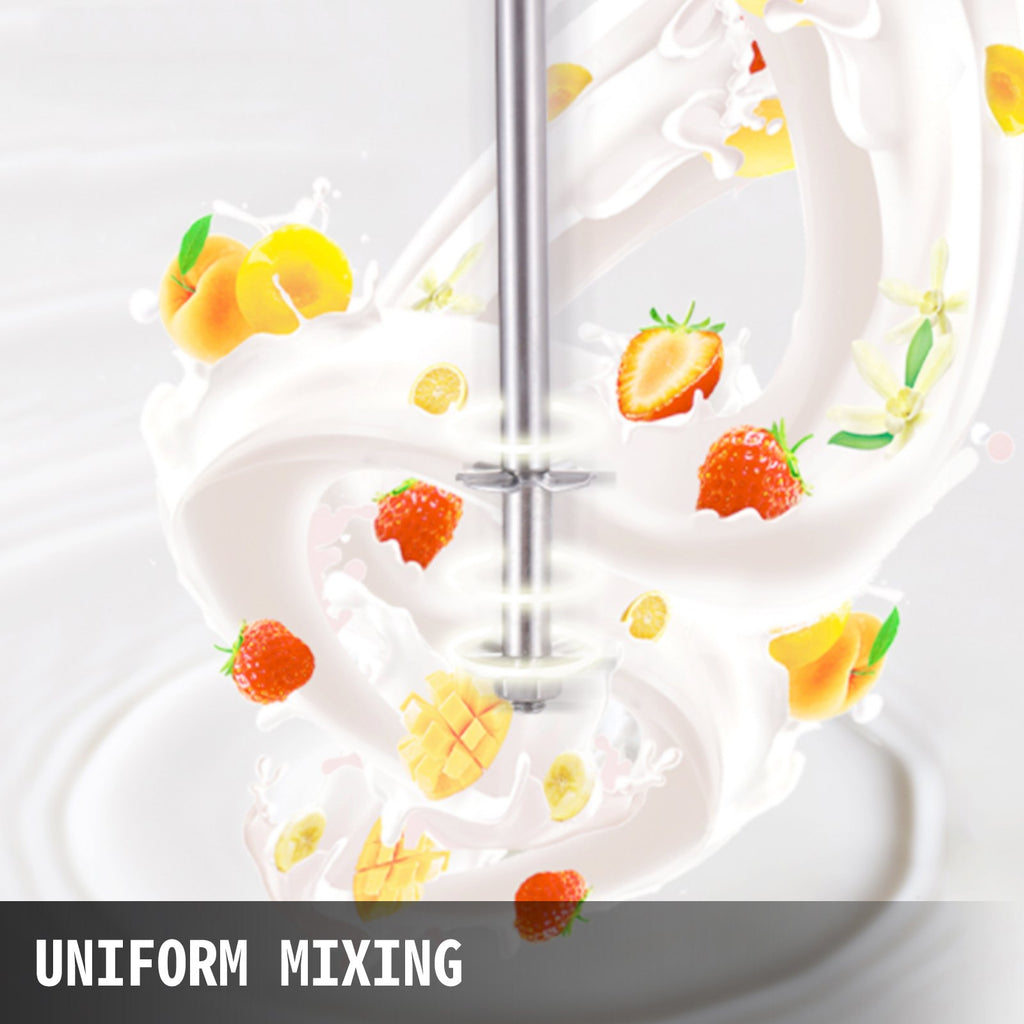 Electric Milkshake Maker Machine - Double Head Stainless Steel Mixer, 180W