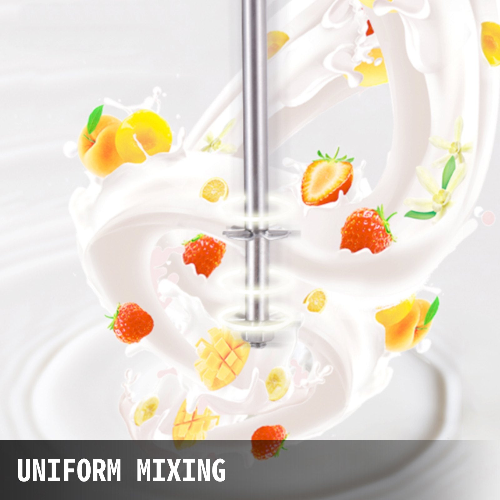 Electric Milkshake Maker Machine - Double Head Stainless Steel Mixer, 180W