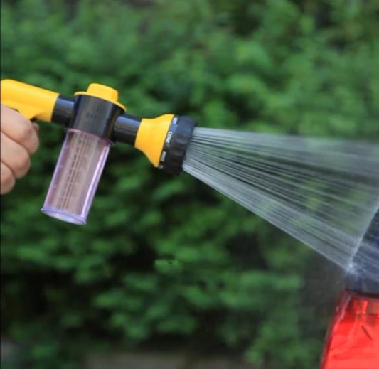 A versatile sprayer designed for multiple applications, including canine grooming and vehicle cleaning.