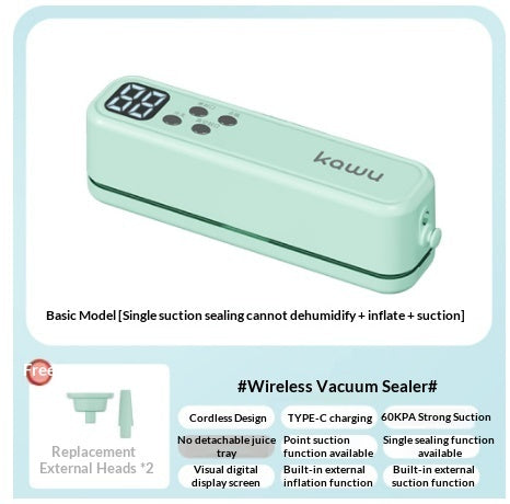 Small Portable Cordless Vacuum Sealer For Home Use