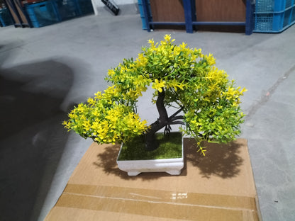 Artificial Bonsai Potted Plant – Realistic Faux Bonsai Tree for Home & Office Decor