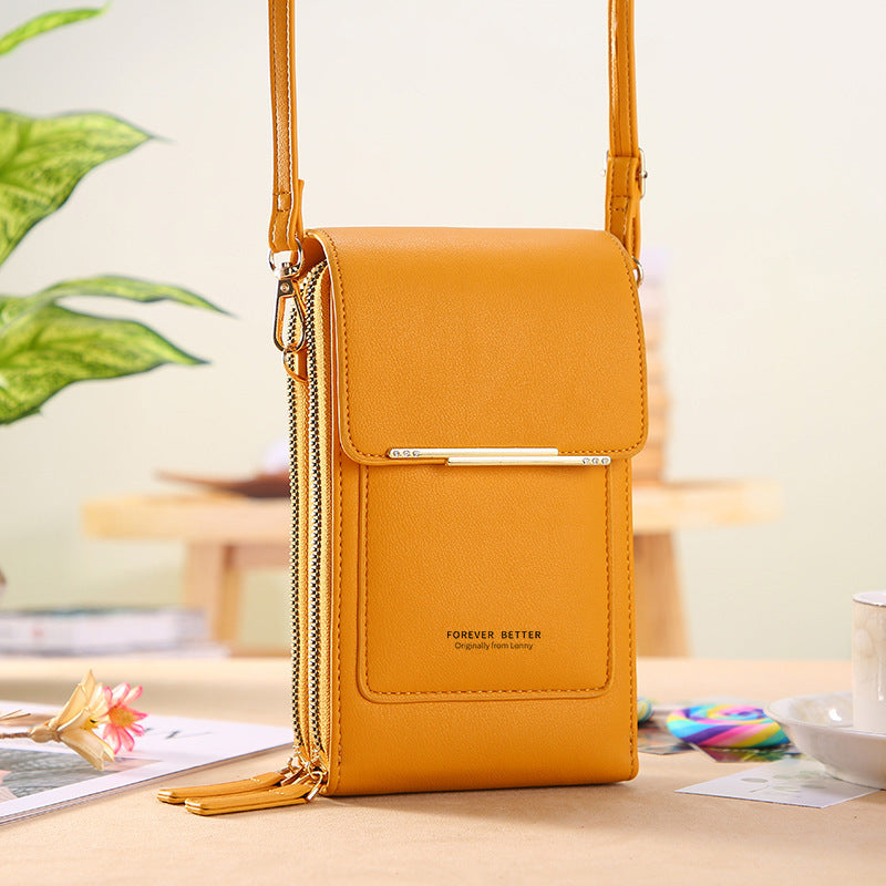 Touch Screen Mobile Phone wallet  Small Crossbody purse
