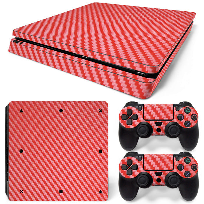 PS4 Slim Console Skin - Carbon Fiber Vinyl Decal Sticker