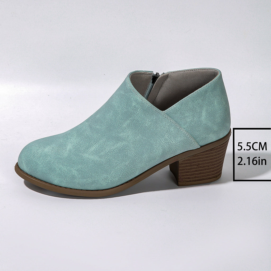 Side-Zip Ankle Boots – Women's Stylish Short Boots