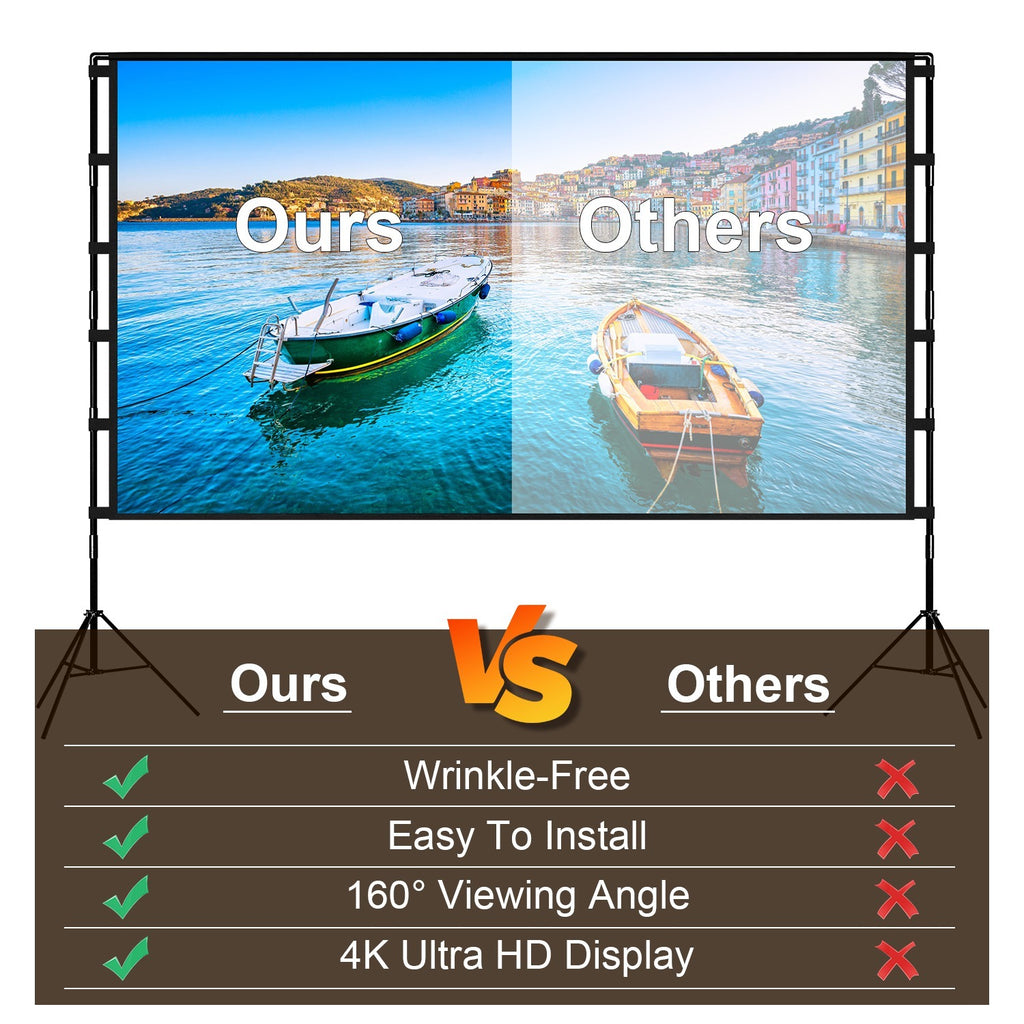 Projector Screen With Stand