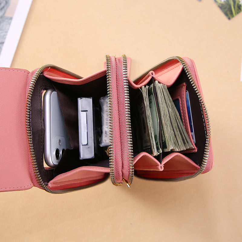Touch Screen Mobile Phone wallet  Small Crossbody purse