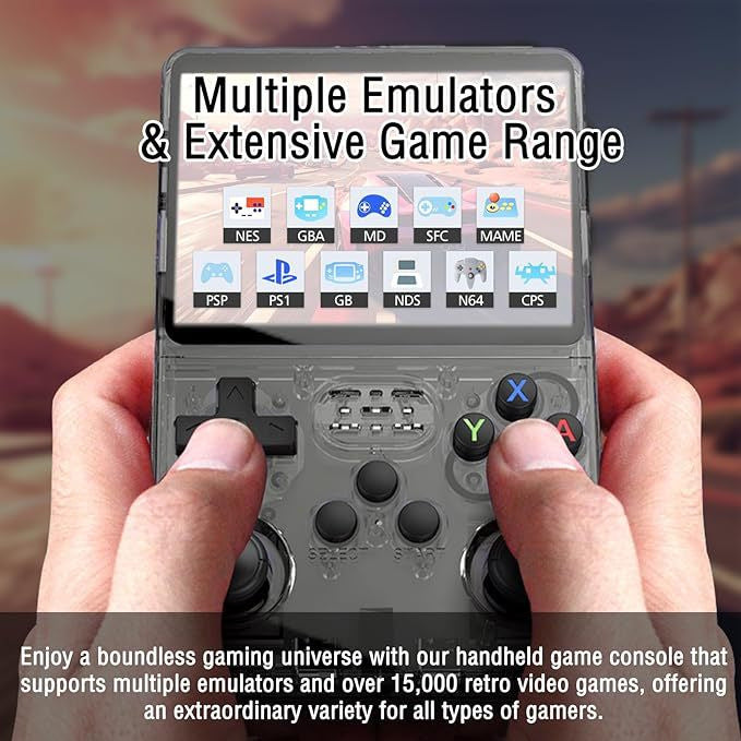 Handheld Game Console 64GB, Built-in 15,000 Games, Retro Portable Arcade
