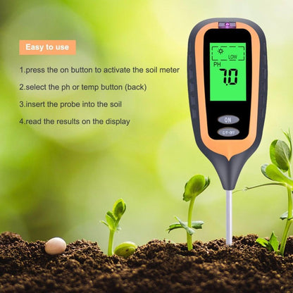 Sheila Merchandise garden soil tester kit with digital pH and moisture display in soil