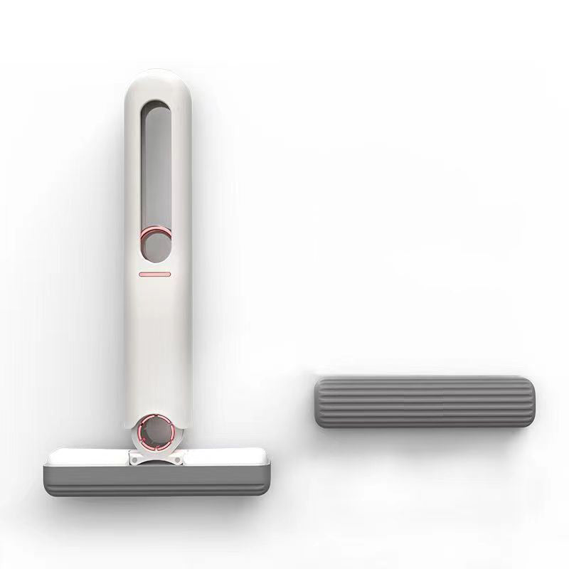 Portable self-squeeze mini mop with a sleek design for easy cleaning and storage solutions