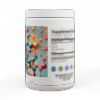 Premium collagen peptides food supplement in a colorful container for healthy skin and joints