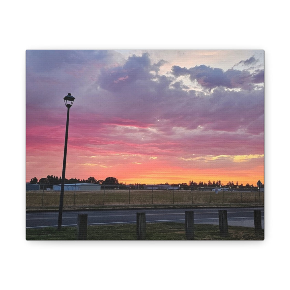 Beautiful  stormy clouds sunset Canvas Gallery Wraps