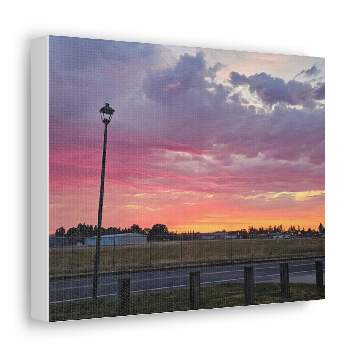 Beautiful  stormy clouds sunset Canvas Gallery Wraps