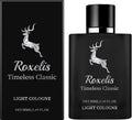 Roxelis Timeless Classic Light Cologne for Men in Black Bottle with Fresh Scent Cologne for Men