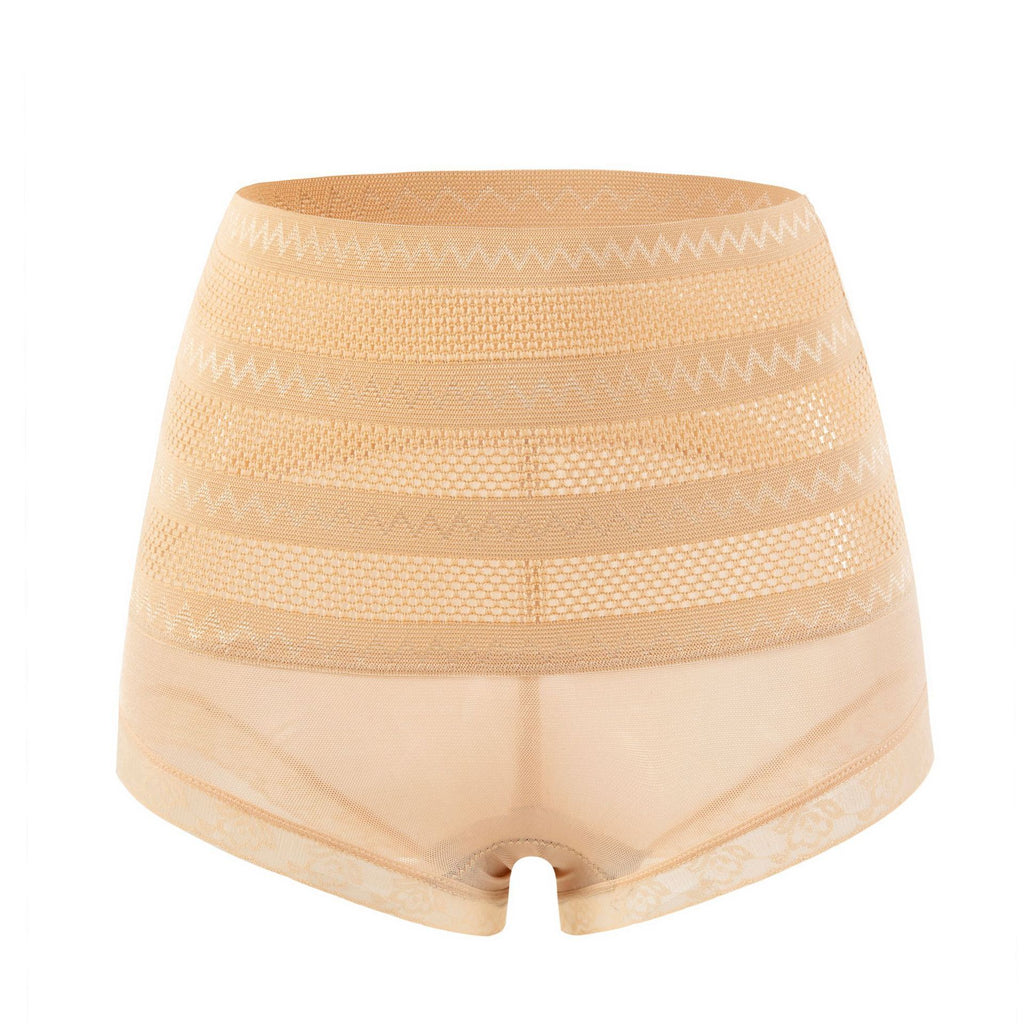 Sheila Merchandise women's beige seamless shaping underwear for daily wear with breathable mesh design