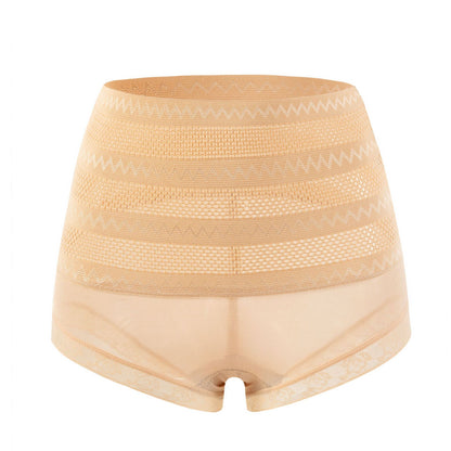 Sheila Merchandise women's beige seamless shaping underwear for daily wear with breathable mesh design