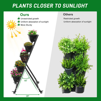 Sheila Merchandise stackable garden beds allowing plants to absorb more sunlight for unrestricted growth