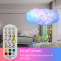 USB cloud light app control with remote for music sync lighting in modern bedroom