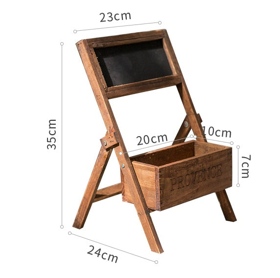 Wooden garden decoration planter with chalkboard sign and Provence engraving by Sheila Merchandise