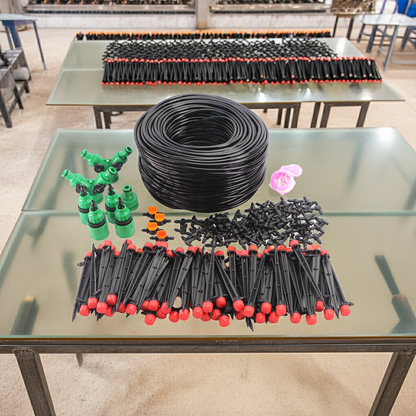 50M Automatic Garden Irrigation System Kit with Timer for Effortless Watering