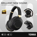 Sheila Merchandise wireless sports headphones in black with gold accents and HiFi premium sound quality