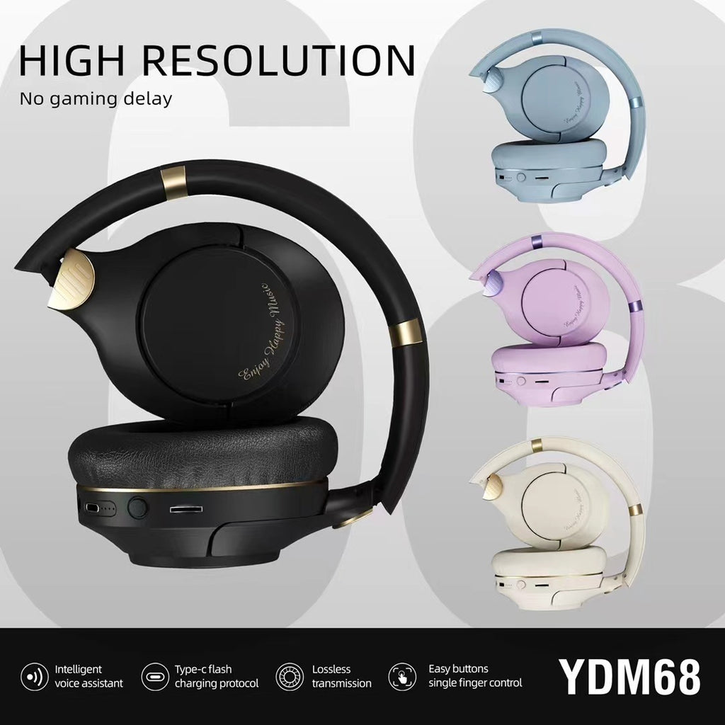 Sheila Merchandise wireless sports headphones in black, blue, purple, and white with high resolution sound and easy controls
